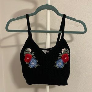 American Eagle Crochet Top S